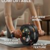 VINSGUIR Ab Roller Wheel, Abs & Core Workout Equipment for Home Gym with Knee Pad Accessories, Abdominal Wheel for Full-body Strength Training