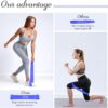 VEICK Resistance Loop Exercise Bands, Elastic Workout Bands for Men Women, Set of 5 Different Resistance Levels Stretch Band for Home Fitness Stretching Strength Training Physical Therap