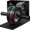 VINSGUIR Ab Roller Wheel, Abs & Core Workout Equipment for Home Gym with Knee Pad Accessories, Abdominal Wheel for Full-body Strength Training