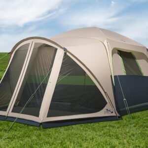 Tents for Camping 6/10 Person Camping Tent with Screen Porch, Weatherproof Large Cabin Tent with Rainfly and Carry Bag, Family Tent for Outdoor Camping and Backyard