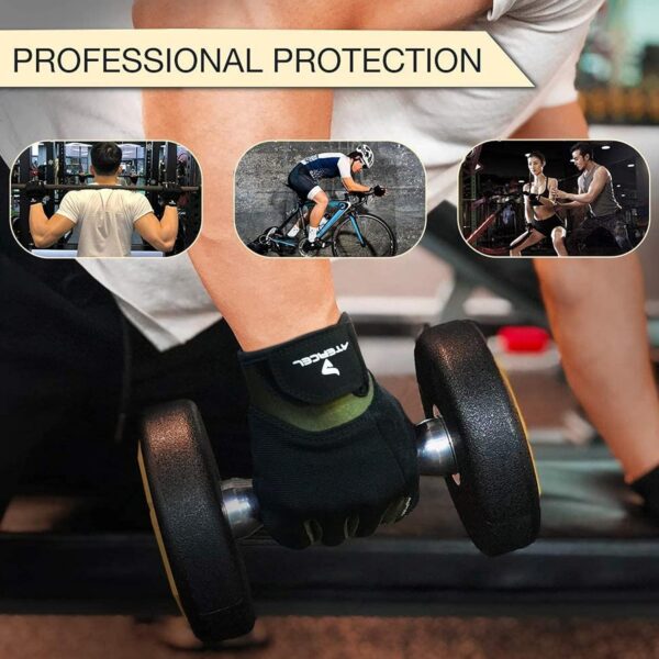 ATERCEL Workout Gloves for Men and Women, Exercise Gloves for Weight Lifting, Cycling, Gym, Training, Breathable and Snug fit